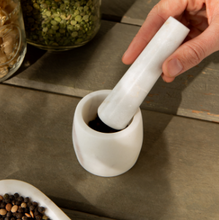 Load image into Gallery viewer, Small White Marble Mortar and Pestle
