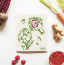 Load image into Gallery viewer, Artichoke Swedish Dishcloth
