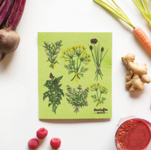 Load image into Gallery viewer, Fresh Herbs Swedish Dishcloth
