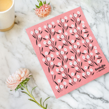 Load image into Gallery viewer, Bouquet Pink Swedish Dishcloth
