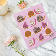 Load image into Gallery viewer, Snails Swedish Dishcloth

