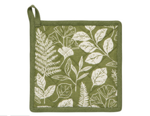 Load image into Gallery viewer, Fern &amp; Frond Pocket Potholder
