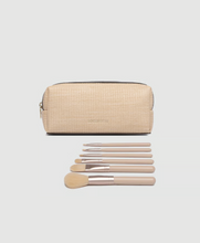 Load image into Gallery viewer, Brianna Makeup Bag with Brushes - Natural Chocolate
