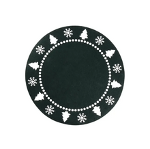 Load image into Gallery viewer, Forest Green Winter Felt Coasters - Set Of 6
