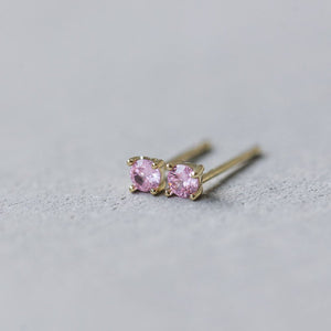 Shimmer Studs - Gold / Pink