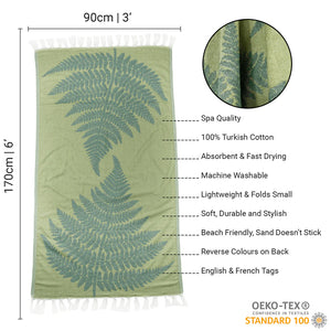 Fern Turkish Body Towel
