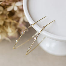 Load image into Gallery viewer, Sparkling Arc Earrings - Gold
