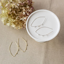 Load image into Gallery viewer, Sparkling Arc Earrings - Silver
