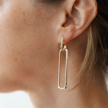 Load image into Gallery viewer, Twofold Earrings - Tall - Gold
