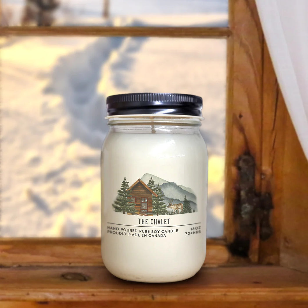 The Chalet Gift It Gray Soy Candle - 16oz