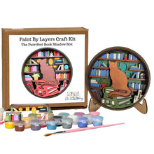 Load image into Gallery viewer, The Purrrfect Book Shadow Box
