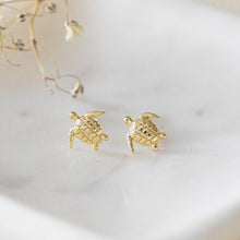 Load image into Gallery viewer, Turtlette Studs - Gold
