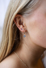 Load image into Gallery viewer, Twila Hoops - Gold/Sky Blue
