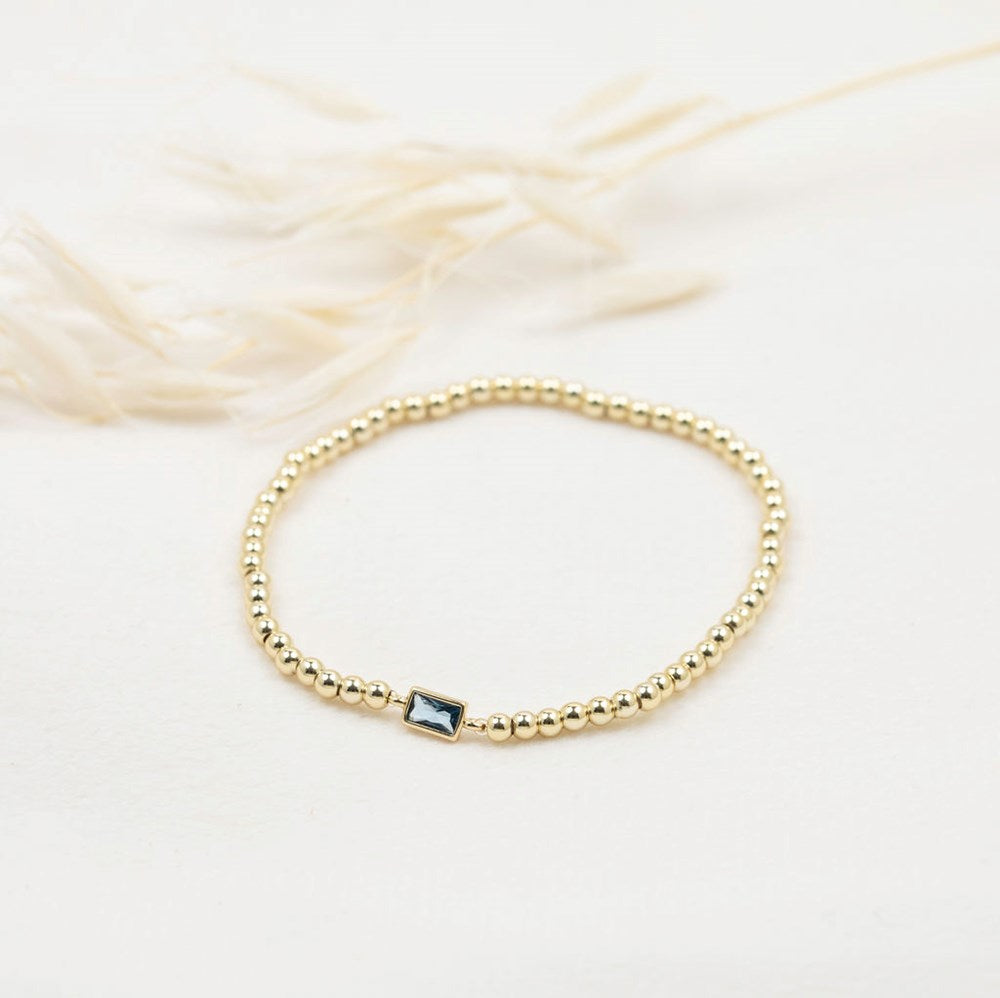 Twinkle Bracelet - Gold/Sky Blue