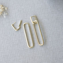 Load image into Gallery viewer, Twofold Earrings - Tall - Gold
