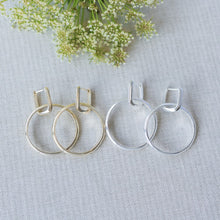 Load image into Gallery viewer, Twofold Earrings - Gold/Circle
