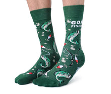 Load image into Gallery viewer, Gone Fishing Socks - For Him
