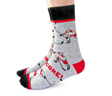 Load image into Gallery viewer, Slap Shot Red Socks- For Him
