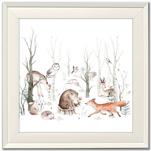 Woodland Animals Framed Print