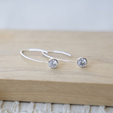 Load image into Gallery viewer, Wren Earrings - Silver/Clear

