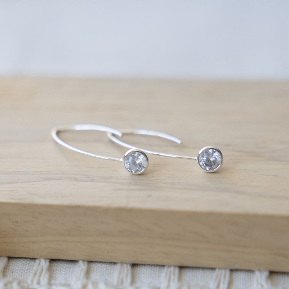 Wren Earrings - Silver/Clear