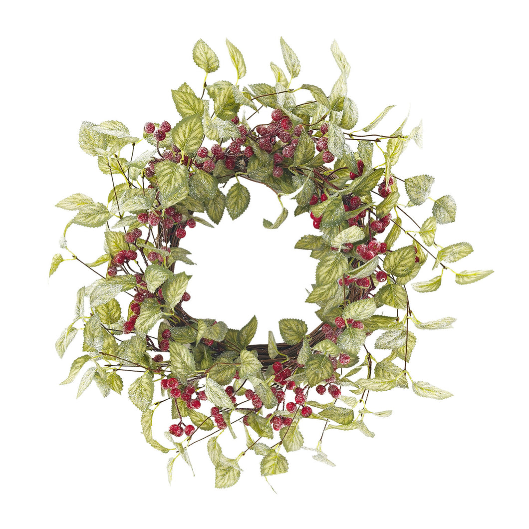 Mulberry Glitter Wreath - 22