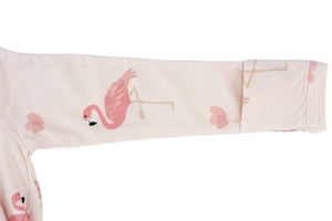 Pretty in Pink Organic Cotton Footed Sleeper