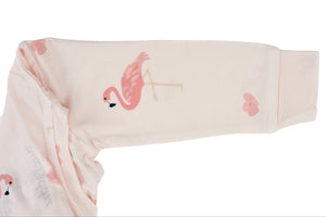Pretty in Pink Organic Cotton Footed Sleeper