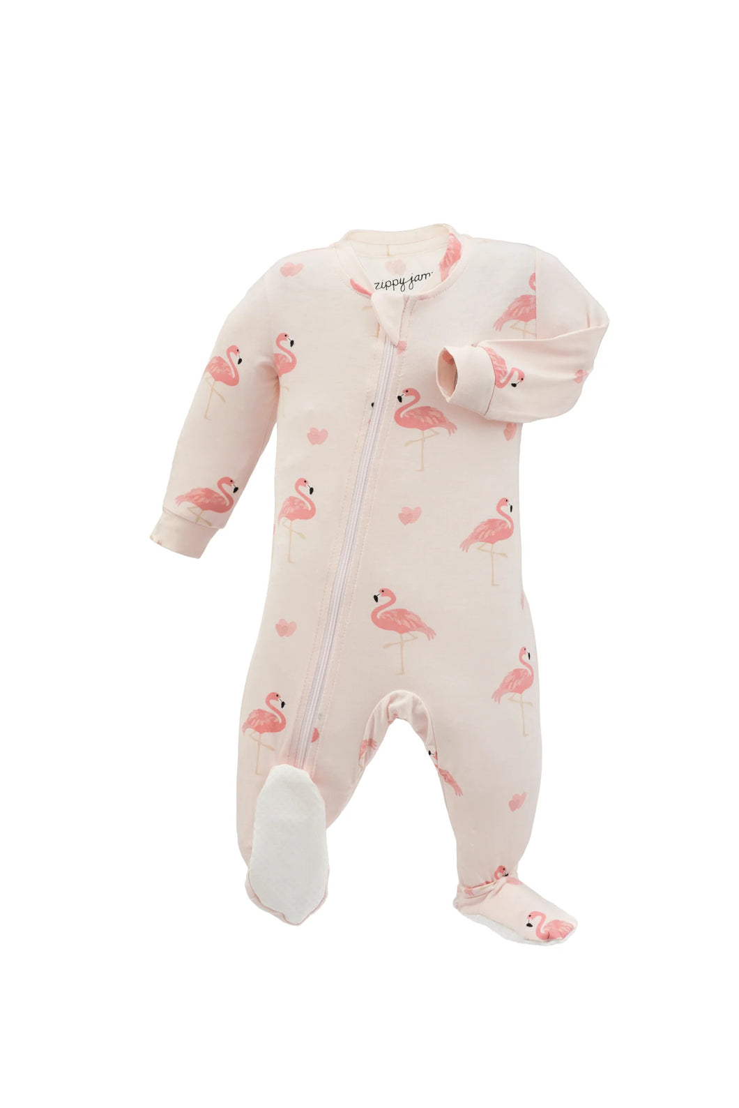 Pretty in Pink Organic Cotton Footed Sleeper