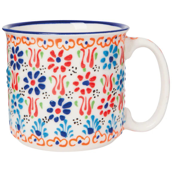 Multi White Evani Mug