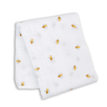 Load image into Gallery viewer, Swaddle Blanket Muslin Cotton - Bees
