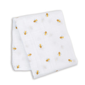 Swaddle Blanket Muslin Cotton - Bees