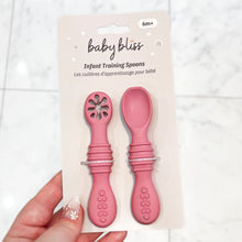 Load image into Gallery viewer, Infant Training Spoons For Self Feeding - Dusty Rose
