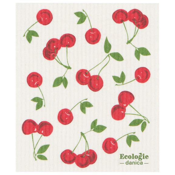 Cherries Swedish Dish Cloth