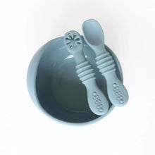 Load image into Gallery viewer, Infant Training Spoons For Self Feeding - Dusty Teal
