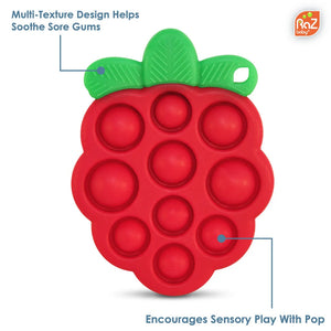 RaZberry Pop Silicone Teether