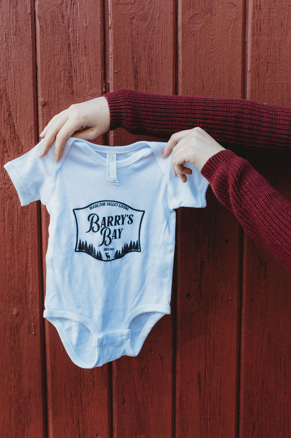 Barry's Bay Patch Onesie - White