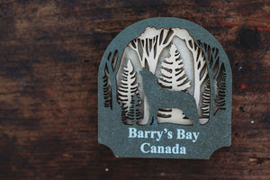 Barry's Bay Wolf Magnet