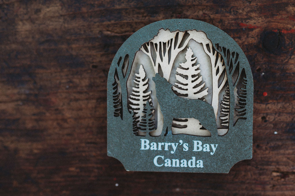 Barry's Bay Wolf Magnet