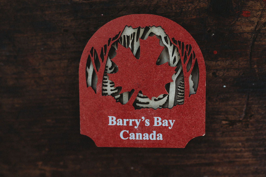 Barry's Bay Maple Leaf Magnet