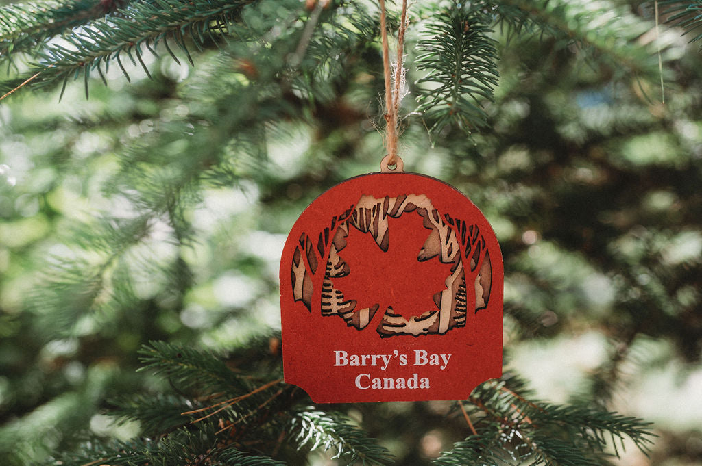 Barry's Bay Maple Leaf Ornament