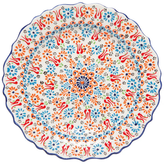 Multi White Large Evani 10 Inch Plate