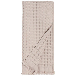 Stone Organic Cotton Waffle Hand Towel