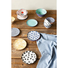 Load image into Gallery viewer, Aqua Stars Stamped Appetizer Plate
