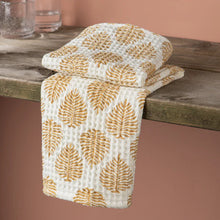 Load image into Gallery viewer, Arbor Block Print Waffle Dishtowel
