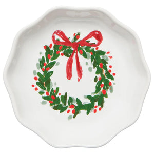 Wreaths Shaped Pinch Bowl - Assorted