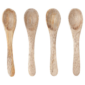 Mango Wood Mini Spoons Set of 4