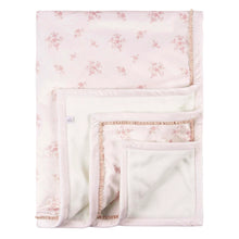 Load image into Gallery viewer, Pink Floral Blanket
