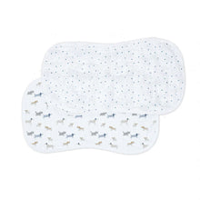 Load image into Gallery viewer, 2 pack Burp Cloths - Puppy Dog &amp; Stars
