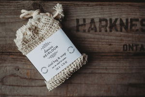 Sisal Scrub Bag and Soap Set